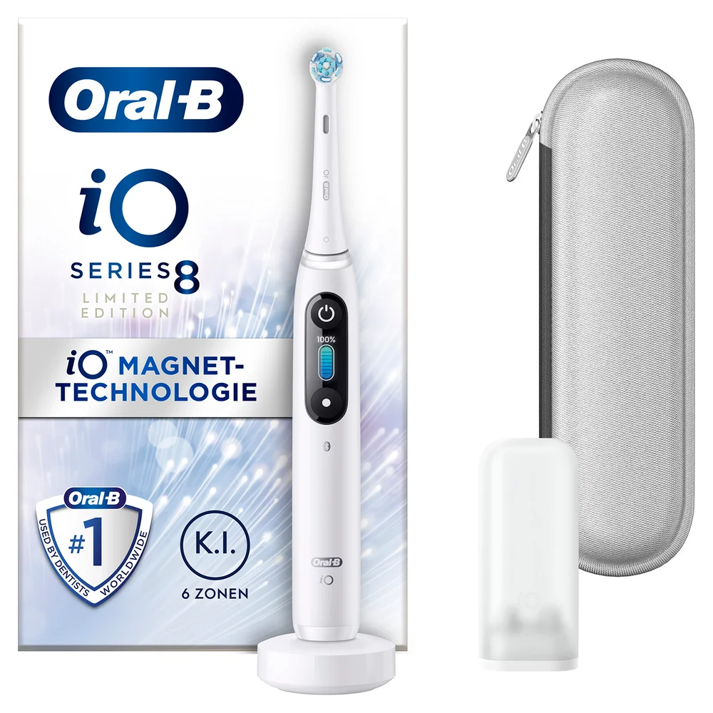 Oral B iO 8 White Alabaster Limited Edition Electric Toothbrush (Dentist) Image 1