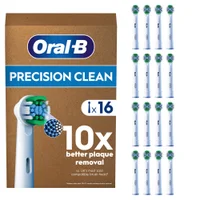 Oral-B Pro Precision Clean Toothbrush Heads White 16 Pack