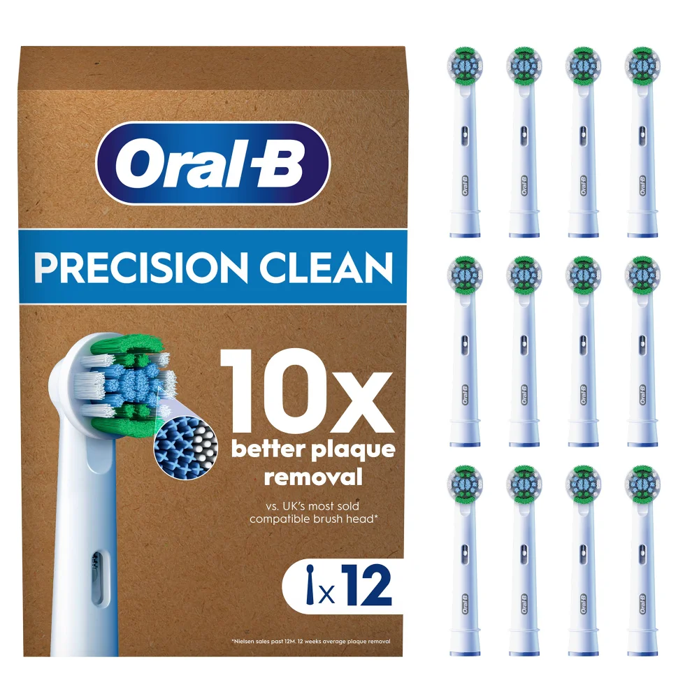 Oral B Precision Clean Toothbrush Heads - 12 Pack Image 1
