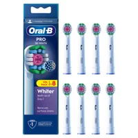 Oral B 3D White Toothbrush Head, 8 pack