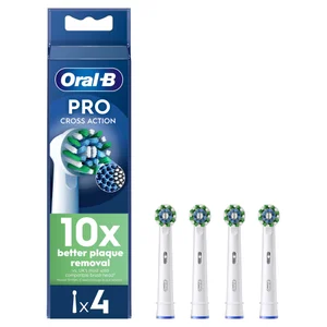 Oral-B Pro Cross Action Toothbrush Heads White 4 Pack