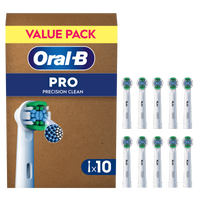 Oral-B PRO Precision Clean brush heads, value pack of 10.
