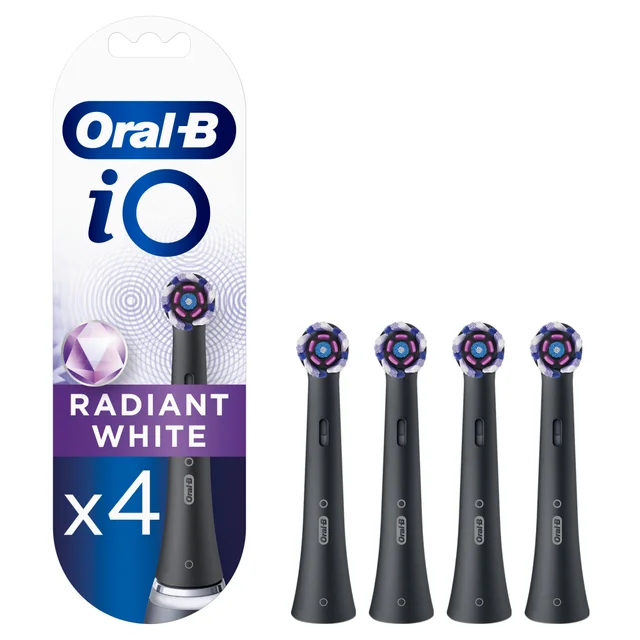 Oral-B iO Radiant White Toothbrush Head - Pack of 4 Counts