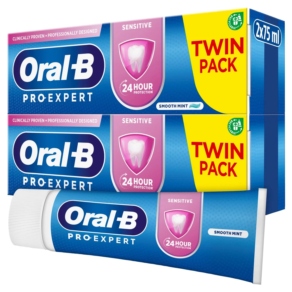 Oral B Pro Expert Sensitive Toothpaste 2x75ml Image 1
