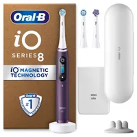 Oral B iO8 Electric Toothbrush Violet Ametrine with 2ct Extra Refills