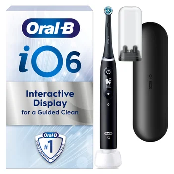 Oral-B iO6 Black Lava Electric Toothbrush with Travel Case