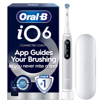 Oral-B iO6 Grey Opal Electric Toothbrush with Travel Case
