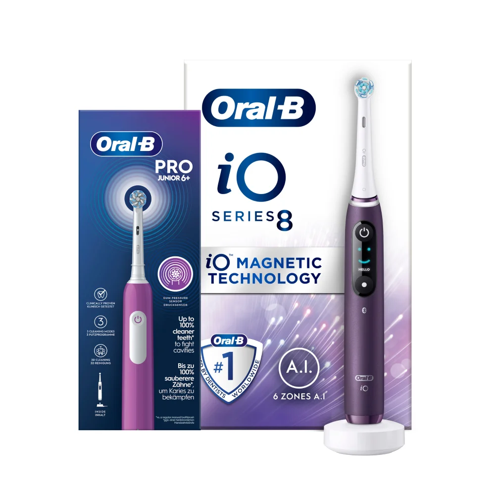 Oral B Essential Family Bundle - iO8 and Junior Image 1