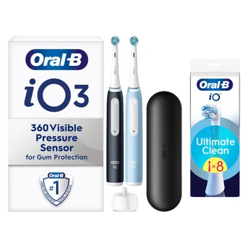 Oral-B iO 3 Black & Blue Electric Toothbrushes