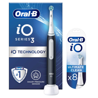 Oral B iO3 Matte Black Electric Toothbrush + 8 Refills - undefined undefined