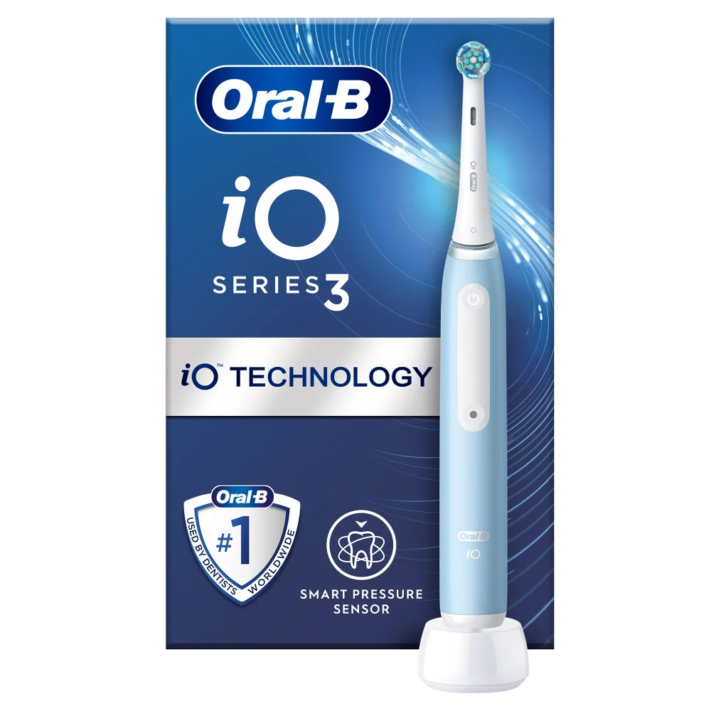 Oral-B iO3 Ice Blue Electric Toothbrush Image 1