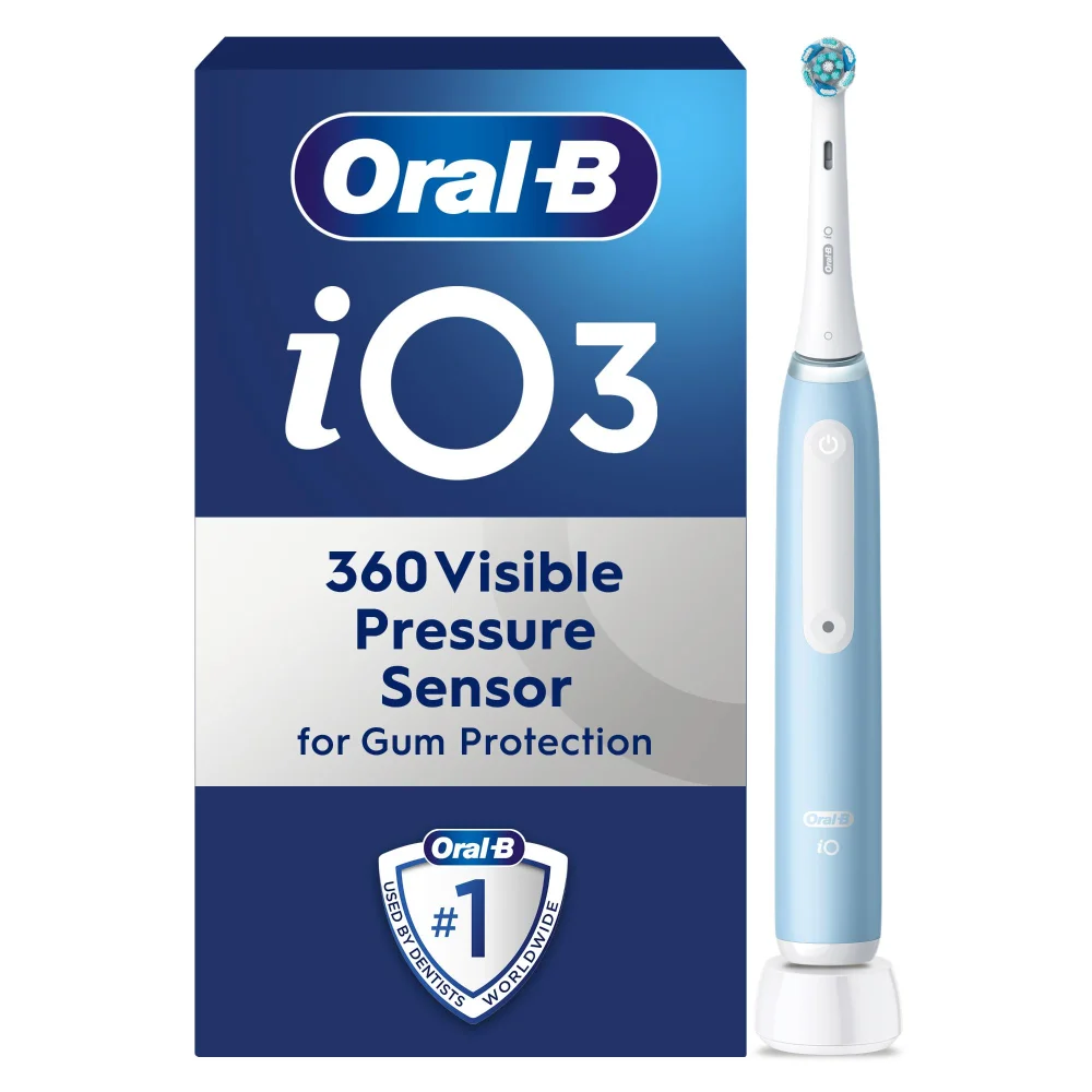 Oral-B iO3 Ice Blue Electric Toothbrush Image 1