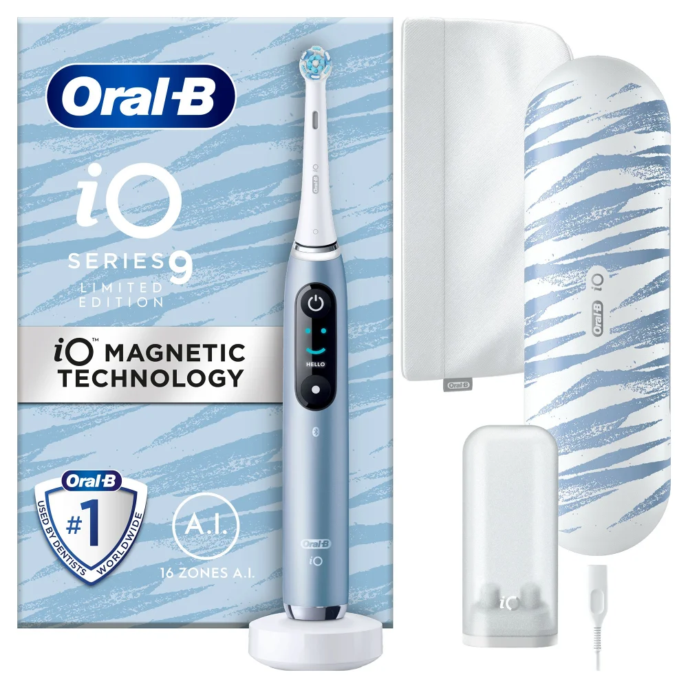 Oral-B iO 9 Limited Edition Blue Electric Toothbrush Image 1