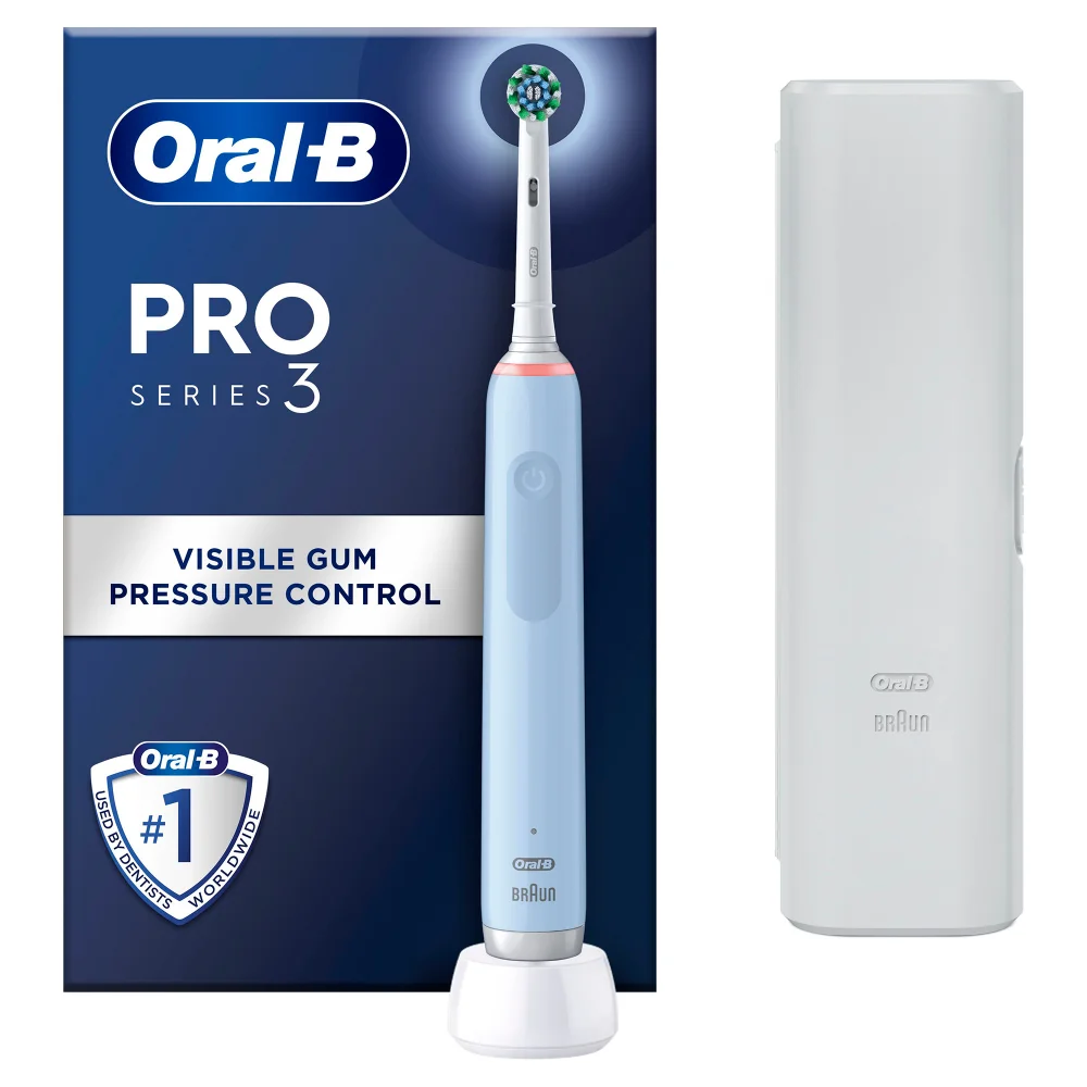 Oral-B Pro Series 3 Blue Electric Toothbrush Image 1