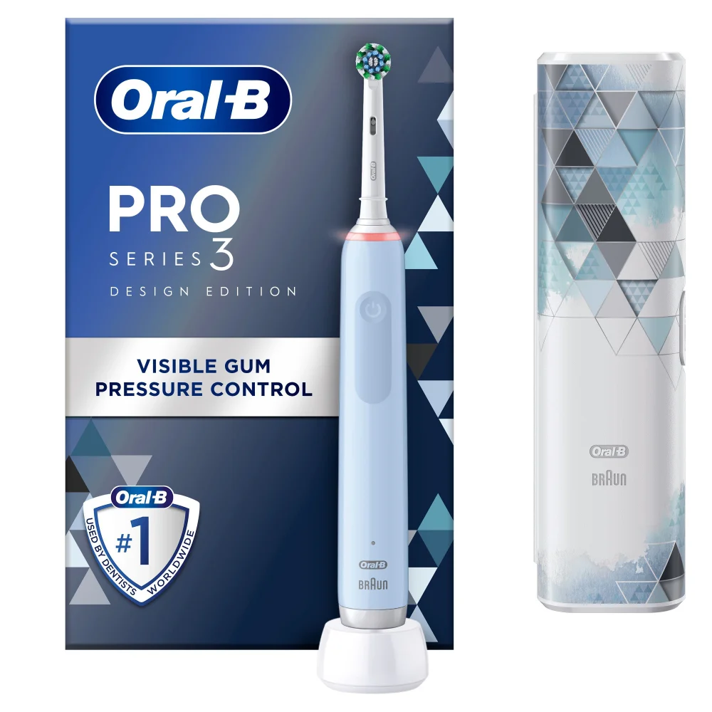 Oral-B Pro Series 3 Blue Electric Toothbrush Image 1