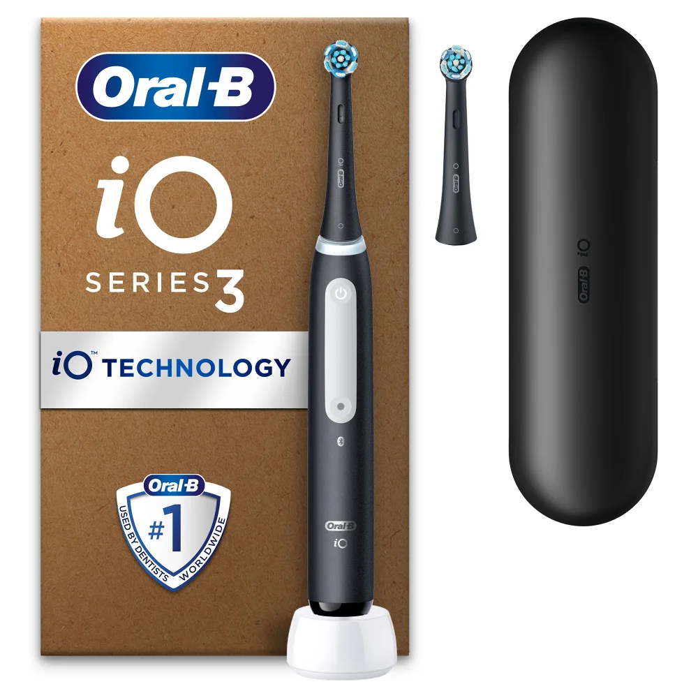 Oral-B iO 3 Matt Black Ultimate Clean Electric Toothbrush Image 1