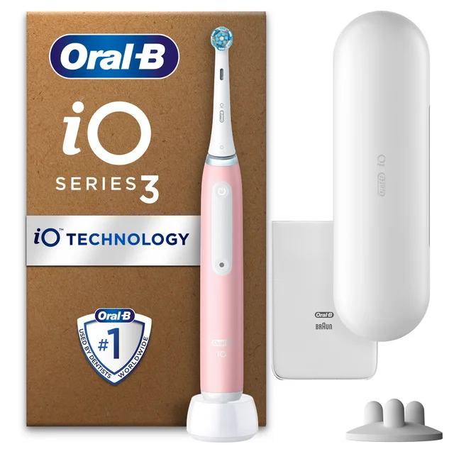 Oral-B iO3 Blush Pink Ultimate Clean Electric Toothbrush