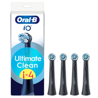 Oral-B iO Ultimate Clean Toothbrush Heads Black 4 Pack - undefined undefined