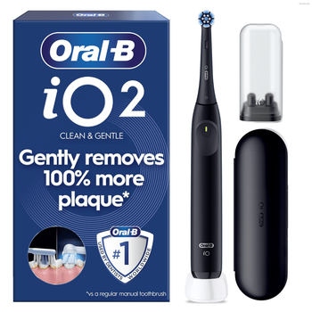 Oral-B iO2 Night Black Electric Toothbrush + Travel Case