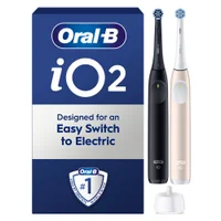 Oral-B iO2 Night Black & Calm Pink Electric Toothbrushes - undefined undefined
