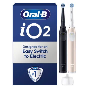 Oral-B iO2 Night Black & Calm Pink Electric Toothbrushes