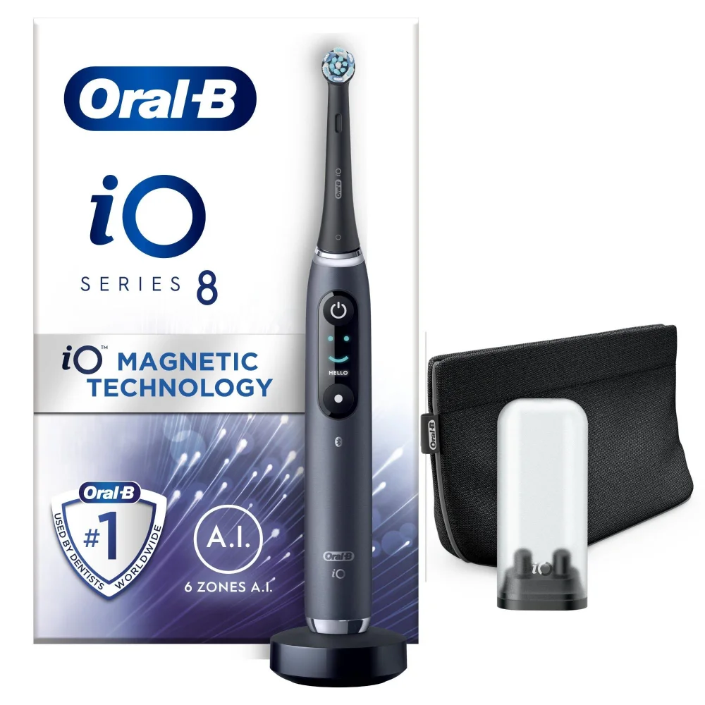 Oral-B Special Edition iO8 - Black with Magnetic Pouch Image 1
