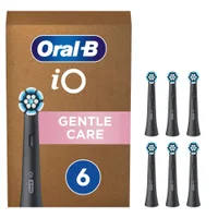 Oral-B iO Gentle Clean Toothbrush Heads Black 6 Pack
