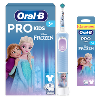 Oral B Pro Kids Frozen Electric Toothbrush + 4 Toothbrush Heads