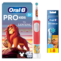 Oral B Pro Kids Lion King Electric Toothbrush + 8 Toothbrush Heads