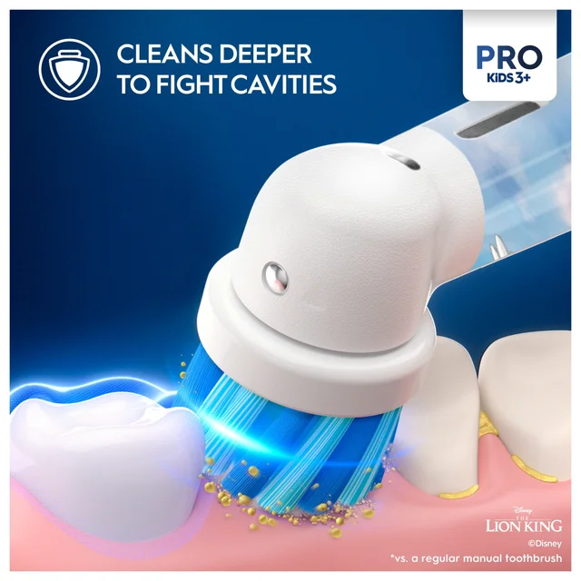 Oral-B Vitality Pro Kids Lion King Electric Toothbrush with Travel Case