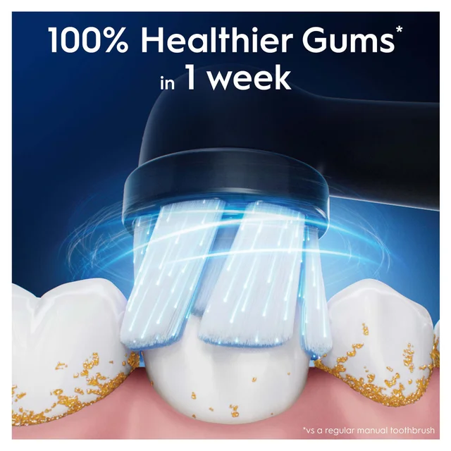 Oral-B iO Gentle Care Toothbrush Heads Black 8 Pack