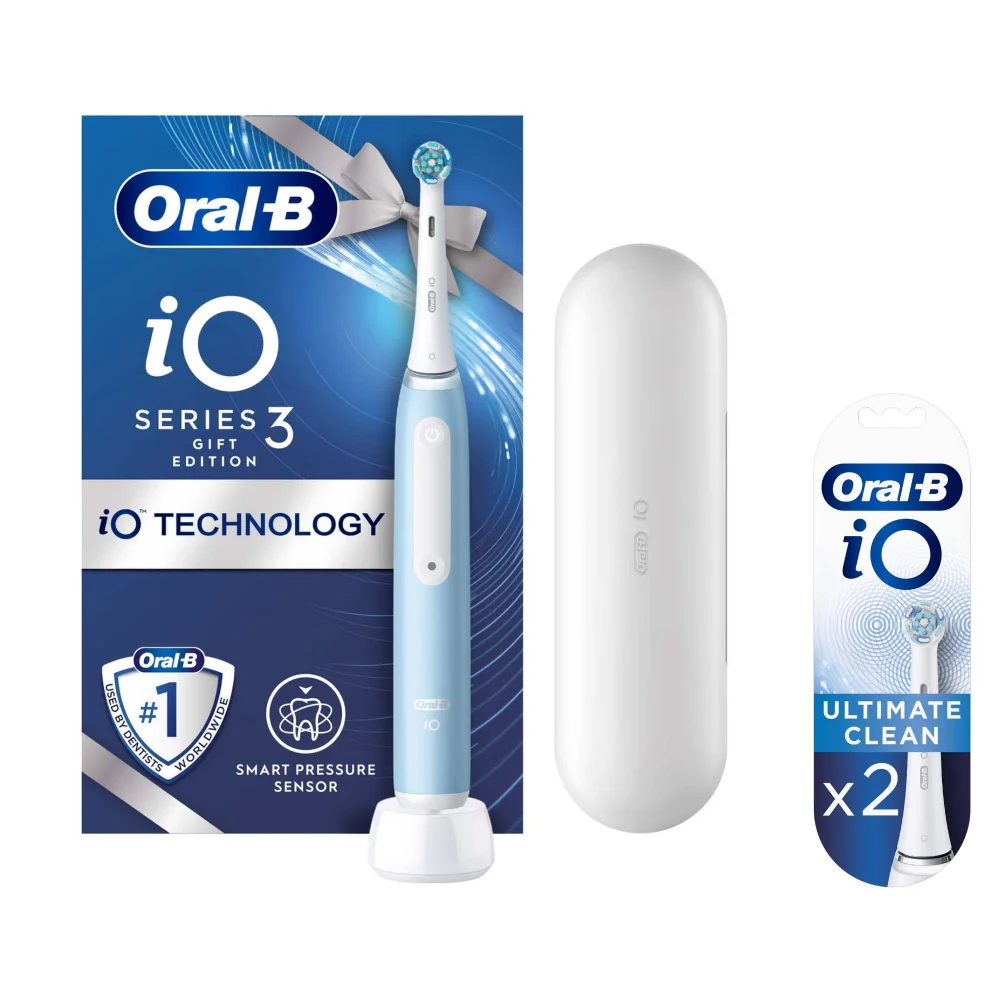Oral-B iO 3 Ice Blue Electric Toothbrush Image 1