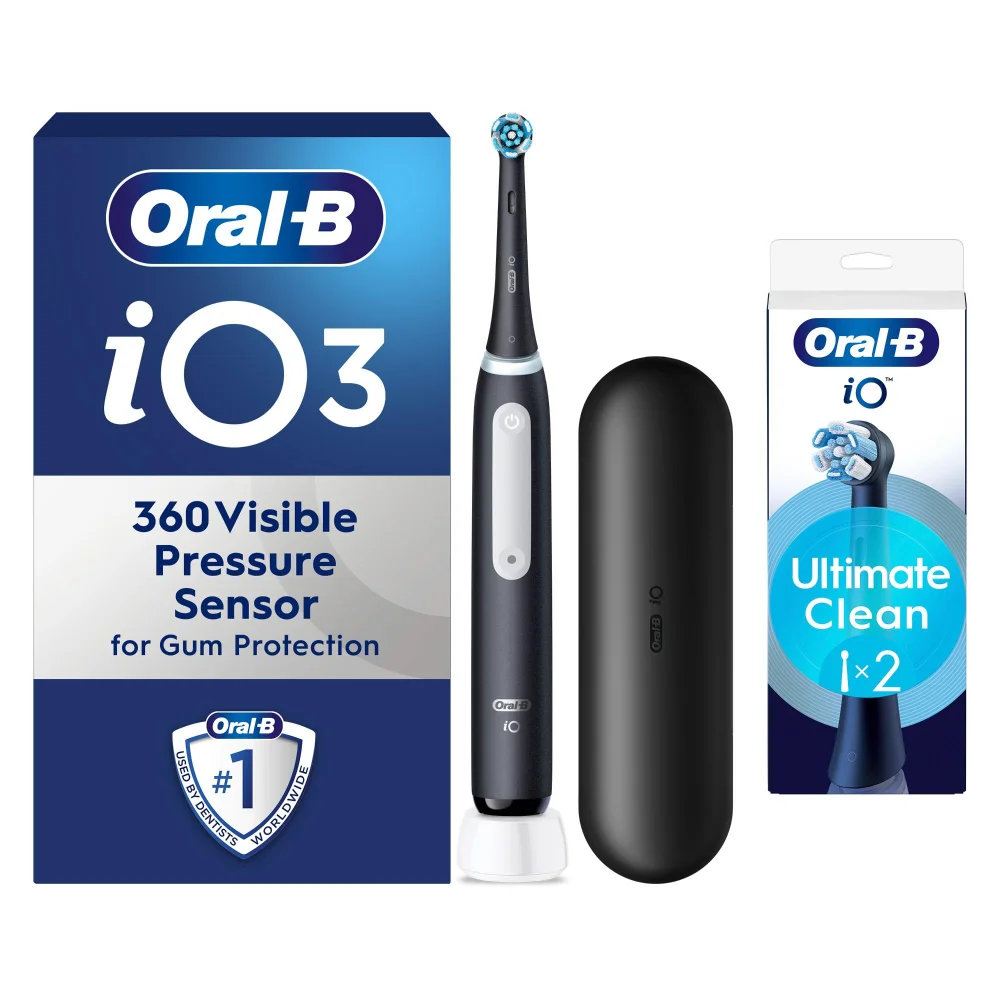 Oral-B iO 3 Black Electric Toothbrush Designed By Braun Image 1