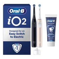 Oral-B iO2 Night Black & Calm Pink Electric Toothbrushes