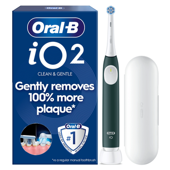 Oral-B iO2 Forest Green Electric Toothbrush with Travel Case