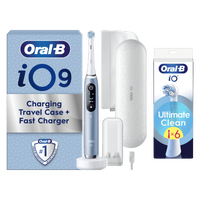 Oral B iO9 Aqua Marine Electric Toothbrush + 6 Toothbrush Heads