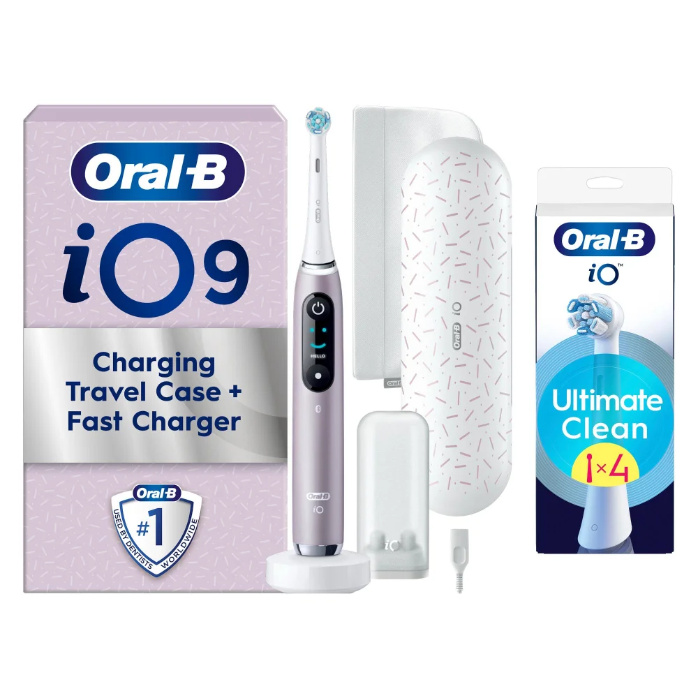 Oral-B iO9 Rose Quartz Special Edition - "Come As You Are" +4 Ultimate Clean Brush Heads Image 1