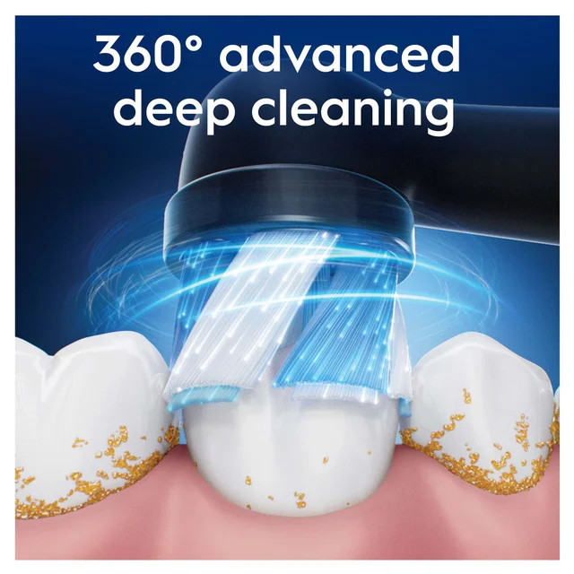 Oral-B iO Ultimate Clean Toothbrush Heads Black 8 Pack