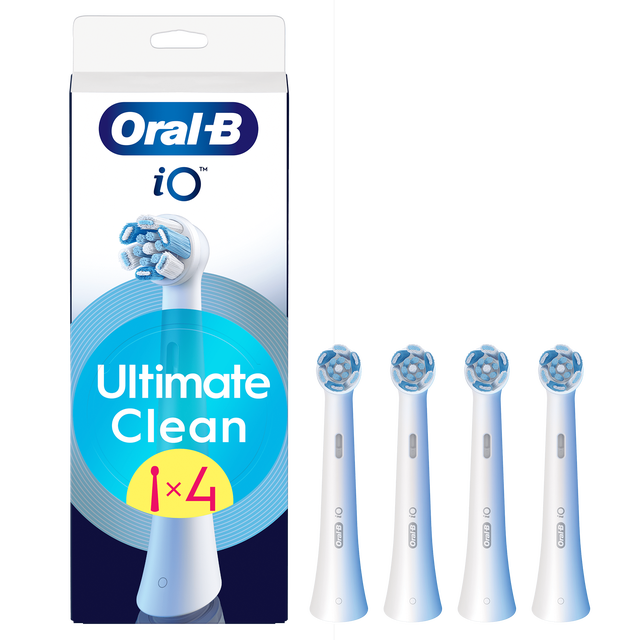 Oral-B iO Ultimate Clean Toothbrush Heads White 4 Pack