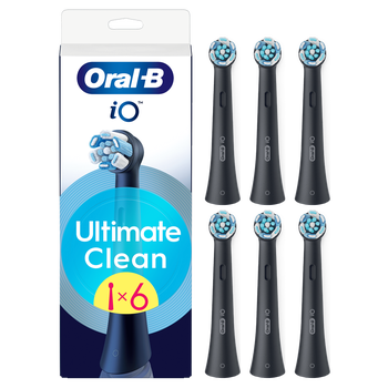 Oral-B iO Ultimate Clean Toothbrush Heads White 6 Pack