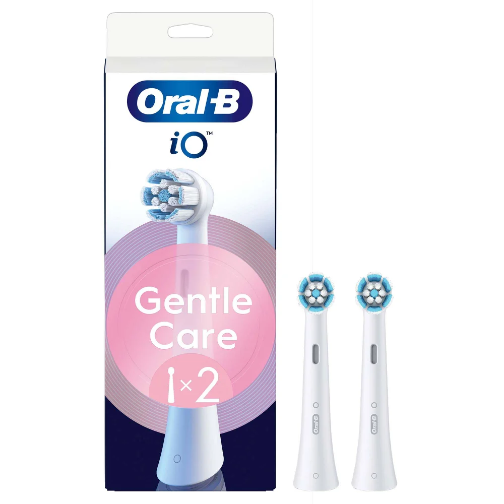 Oral-B iO Gentle Care Electric Toothbrush Heads White 2 Pack Image 1