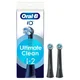 Oral-B iO Series Ultimate Clean Black, Original Brush Heads, CrissCross Bristles, 2