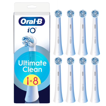 Oral-B iO Ultimate Clean Toothbrush Heads White 8 Pack