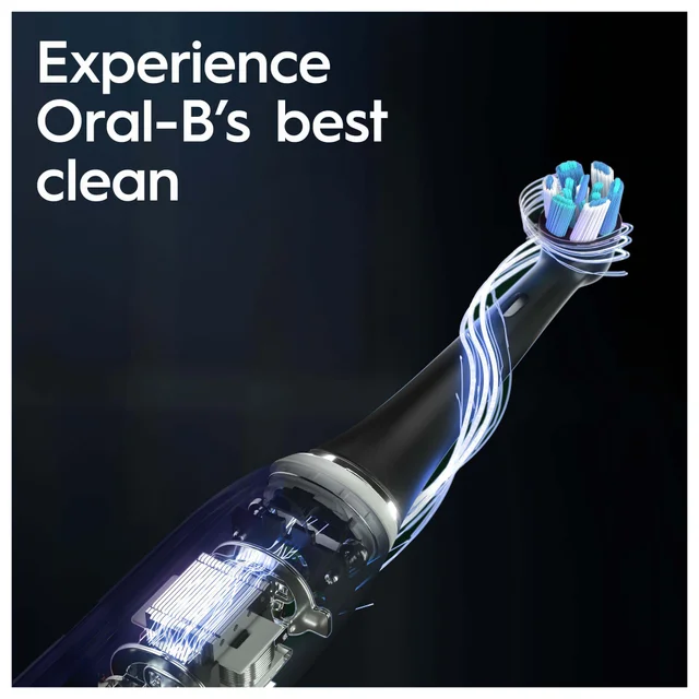Oral B iO10 Stardust White Electric Toothbrush with Charging Travel Case +6 Refills