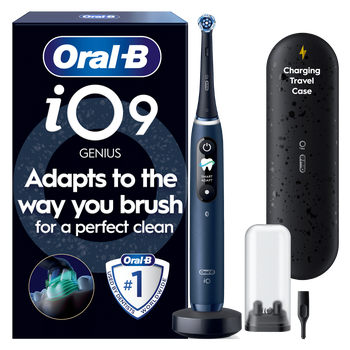 Oral B iO9 White Alabaster Electric Toothbrush with Charging Travel Case