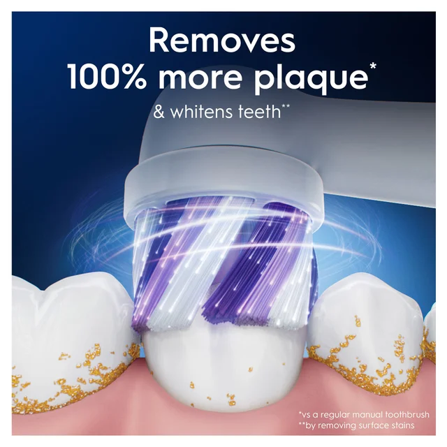 Oral-B Whitening Duo with 2ct White Brush Heads