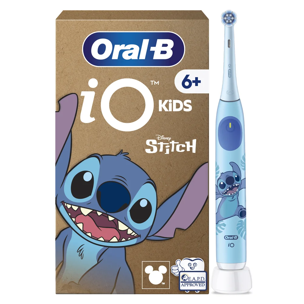 Oral-B iO Kids Disney Stitch Electric Toothbrush, 1 Toothbrush Head, 1 Travel Case Image 1