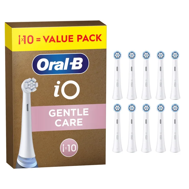 Oral-B iO Gentle Care Toothbrush Heads White 10 Pack
