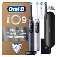Oral-B iO 9 Black & Aqua Marine Electric Toothbrushes Designed By Braun