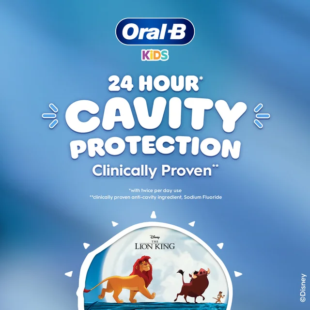 Oral-B Kids Toothpaste, Age 6+ Months - 6 Years, Lion King, 60ML